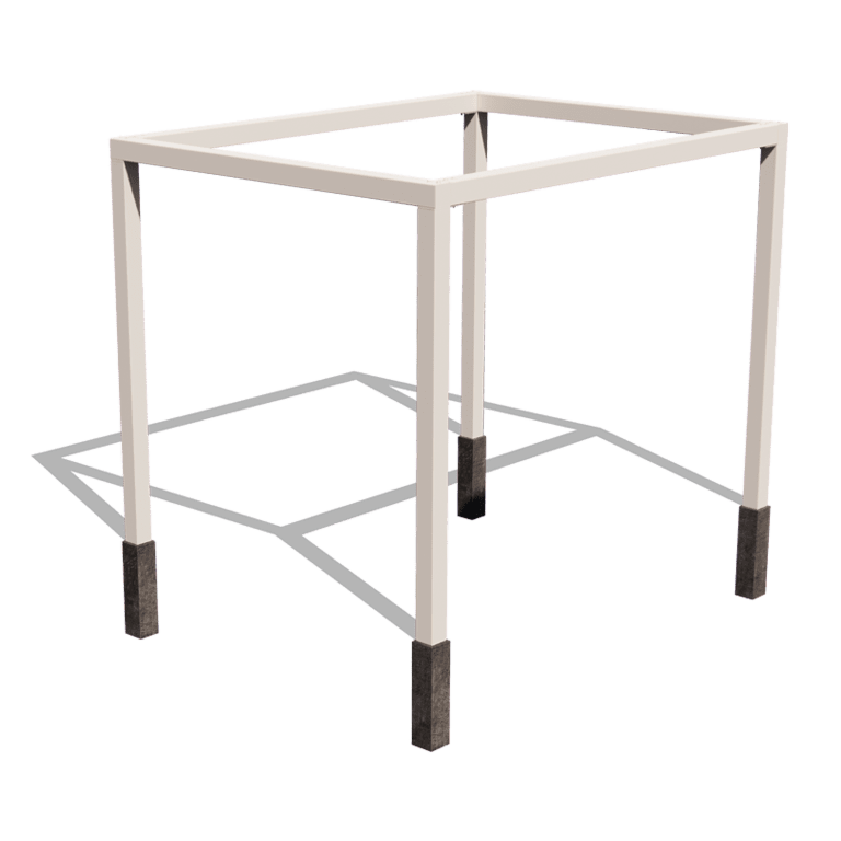 Stalowa pergola - Prostokątne - 324 x 250 x 230 cm