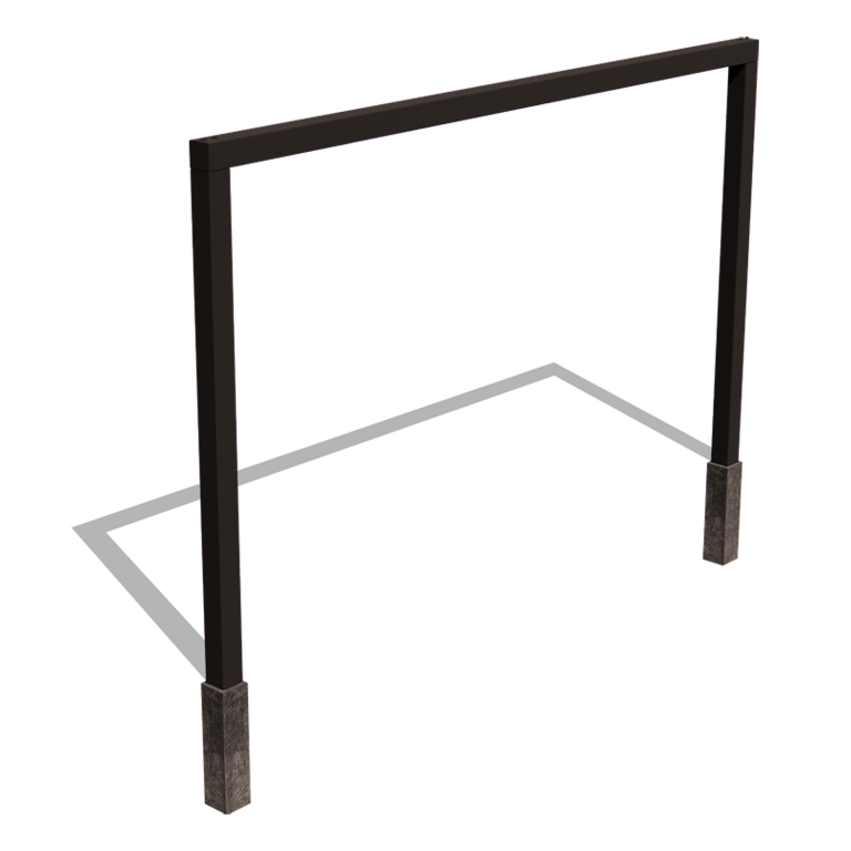 Stalowa pergola - Proste - 400 x 230 cm