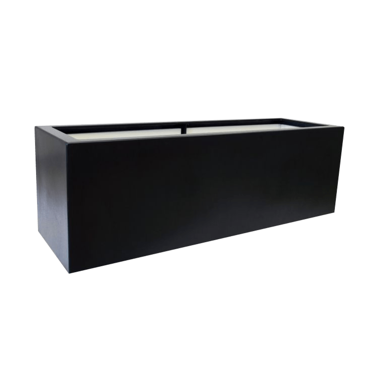 Donica poliestrowa - Prostokąt - 120 x 40 x 80 cm - Z dnem