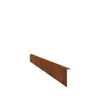 Obrzeże trawnikowe ze stali corten - Odgięte - Wysokość 12 cm - 240 cm