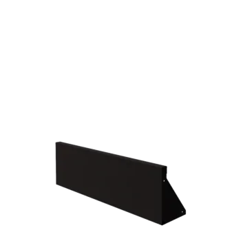 Stalowy mur oporowy - Proste - 100 x 30 cm - RAL9005 matowy (czarny)