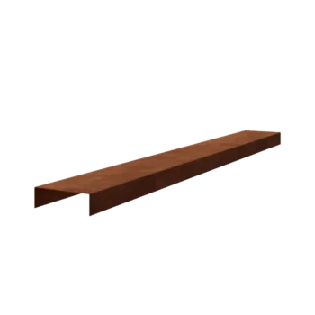 Profil przejściowy ze stali corten - 5 x 15 x 5 cm - 150 cm