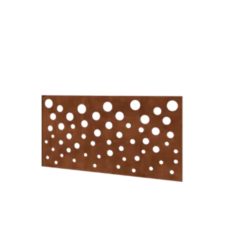 Ogrodzenie panelowe ze stali corten H - Panel B - 120 x 63,3 cm