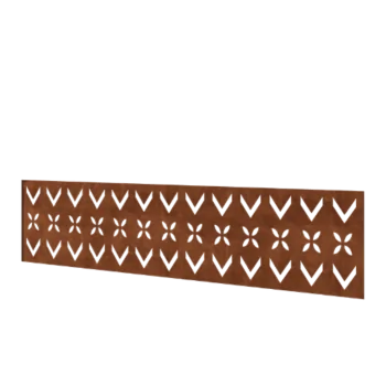 Ogrodzenie panelowe ze stali corten H - Panel V - 180 x 47,5 cm
