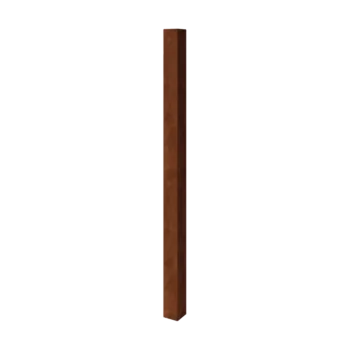 Słupek ogrodzeniowy dekoracyjny ze stali corten - 12 x 12 x 200 cm