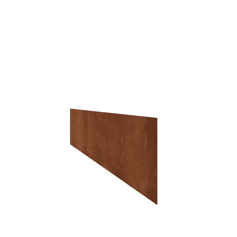 Obrzeże trawnikowe ze stali corten - Proste - Wysokość 25 cm - 240 cm