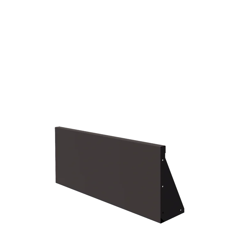Stalowy mur oporowy - Proste - 100 x 40 cm - Inny kolor RAL