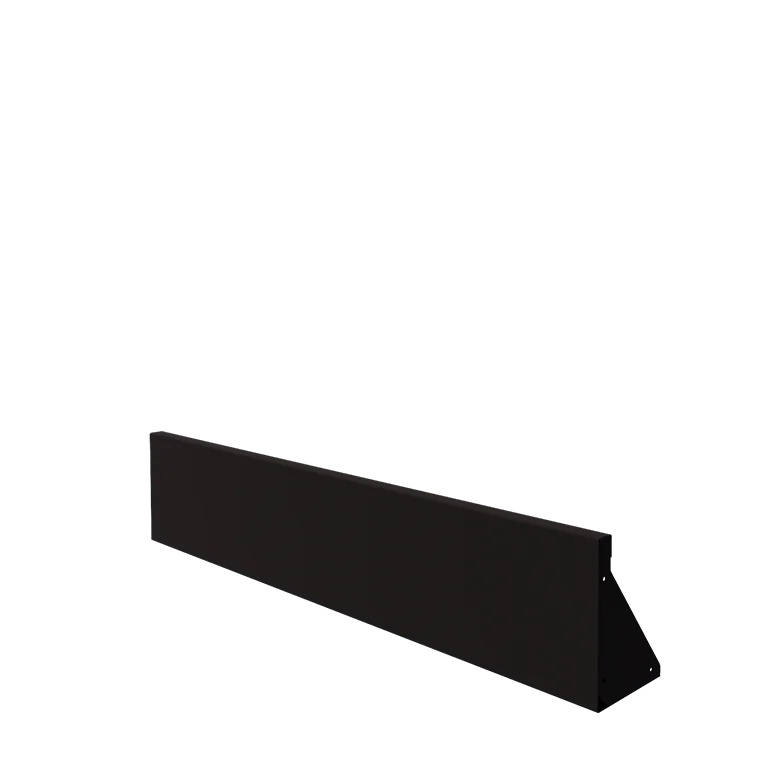 Stalowy mur oporowy - Proste - 150 x 30 cm - RAL9005 matowy (czarny)