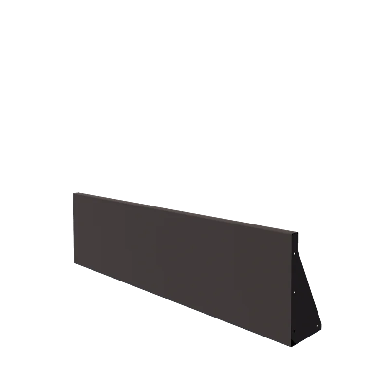 Stalowy mur oporowy - Proste - 150 x 40 cm - Inny kolor RAL