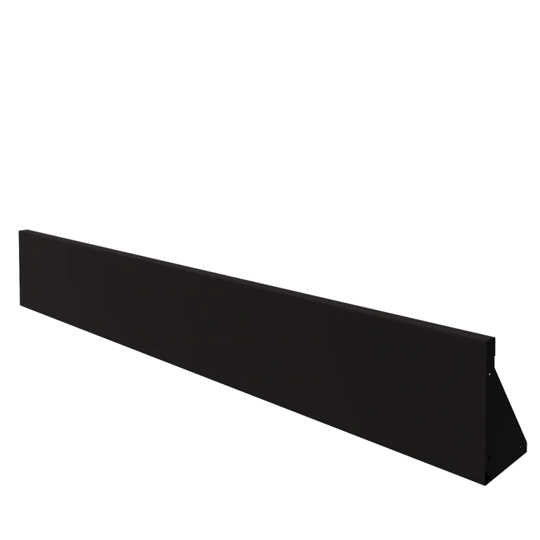 Stalowy mur oporowy - Proste - 200 x 30 cm - RAL9005 matowy (czarny)