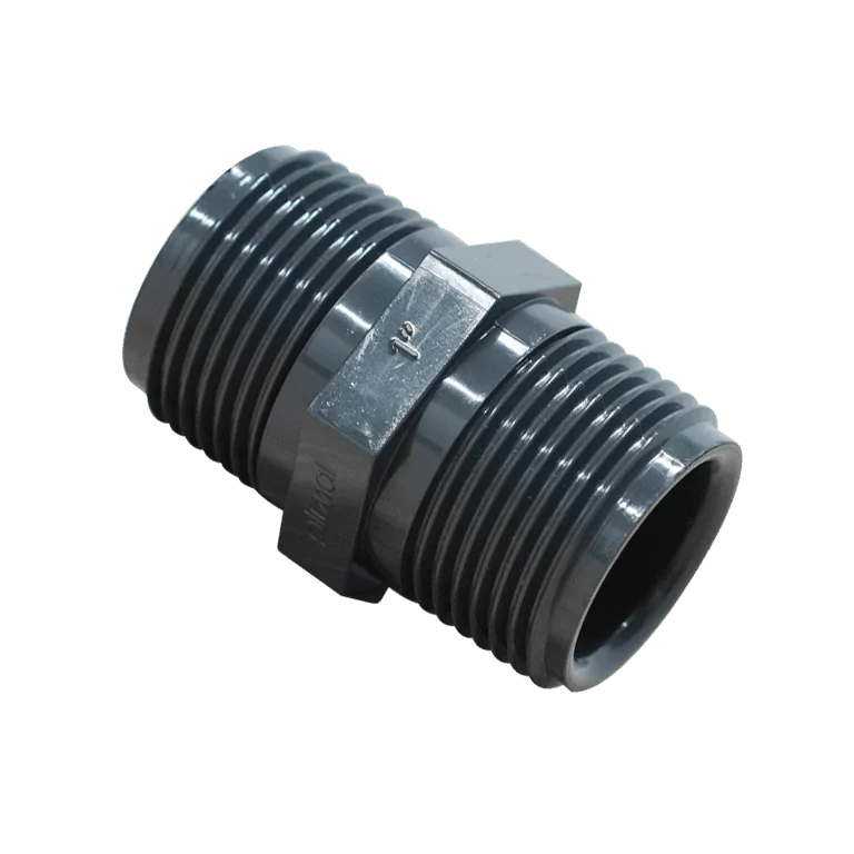 Rura PVC ciśnieniowa - Nypel gwintowany - 2x Gwint zewnętrzny 1"
