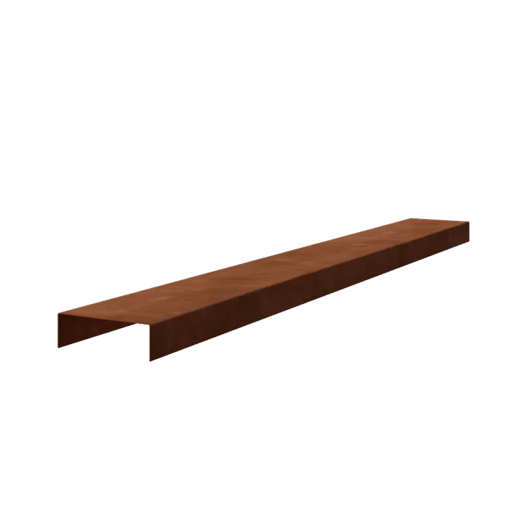 Profil przejściowy ze stali corten - 5 x 15 x 5 cm - 240 cm