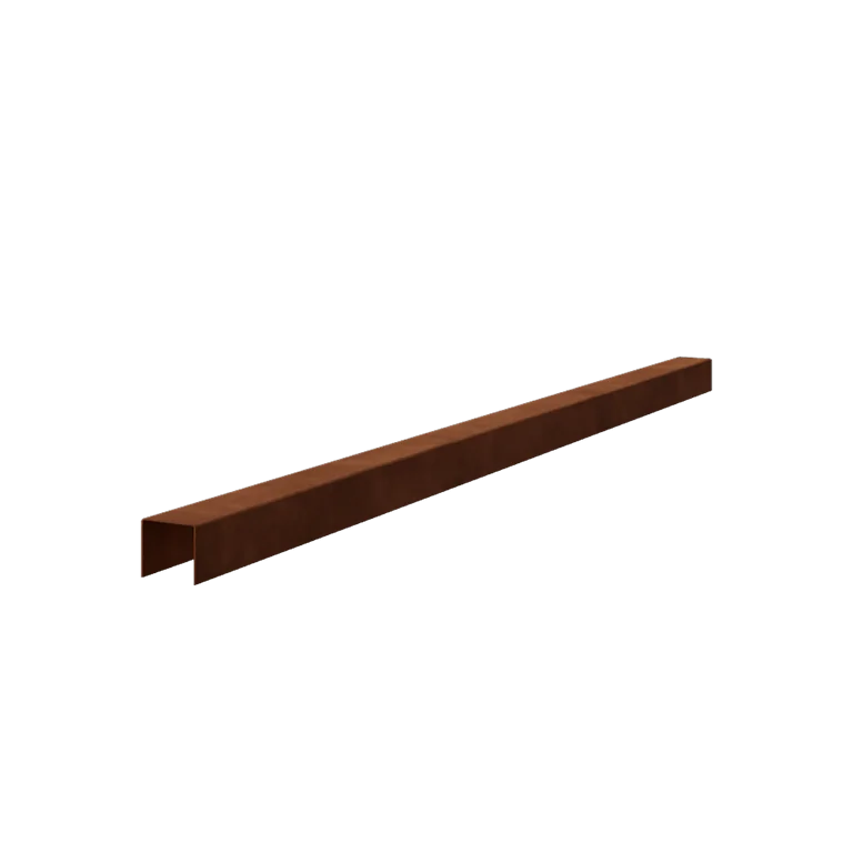 Profil przejściowy ze stali corten - 5 x 5 x 5 cm - 240 cm