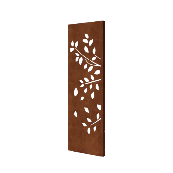 Panel dekoracyjny ze stali corten - Drzewo - Deel 1 - 60 x 6 x 190 cm