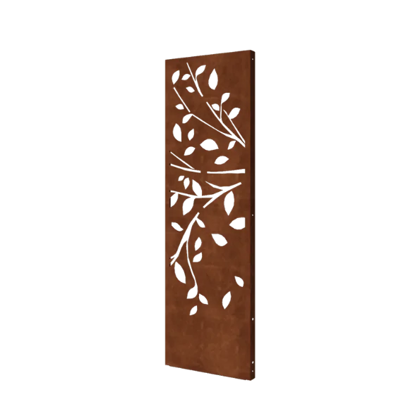 Panel dekoracyjny ze stali corten - Drzewo - Deel 2 - 60 x 6 x 190 cm
