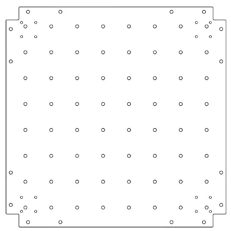 Płyta dolna ze stali ocynkowanej - 70 x 70 cm