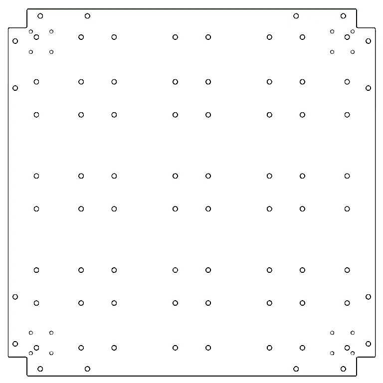 Płyta dolna ze stali ocynkowanej - 80 x 80 cm