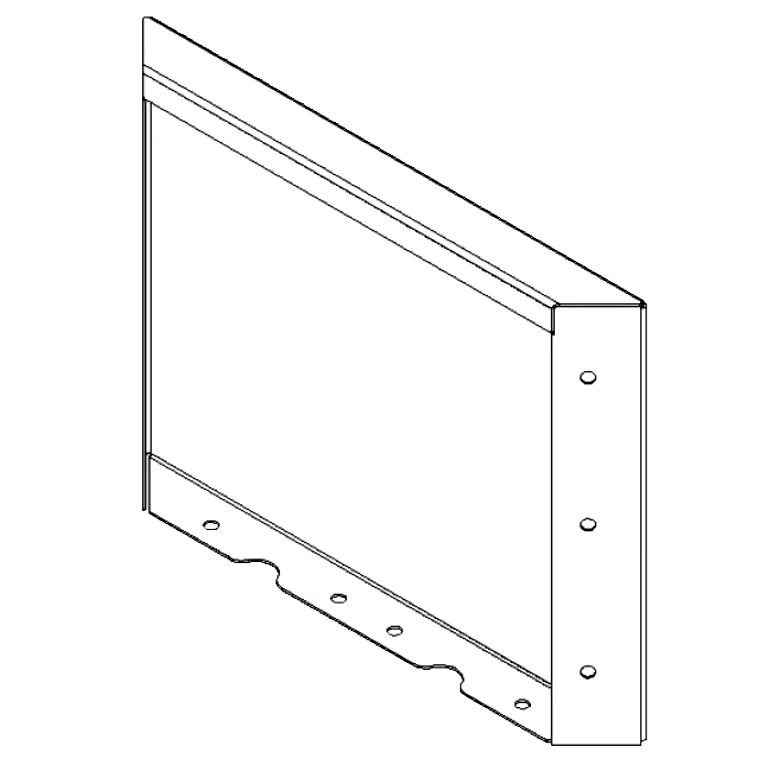 Stalowa donica - Panel - 30 x 40 cm - RAL7016 matowy (szary antracyt)