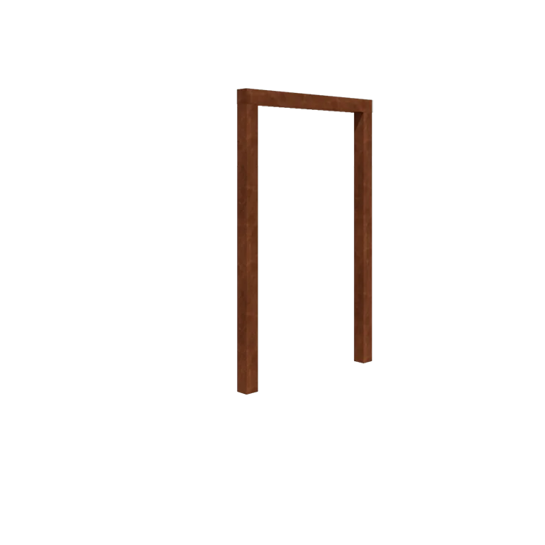 Pergola ze stali corten - Proste - 150 x 230 cm - Bez bloczka betonowego