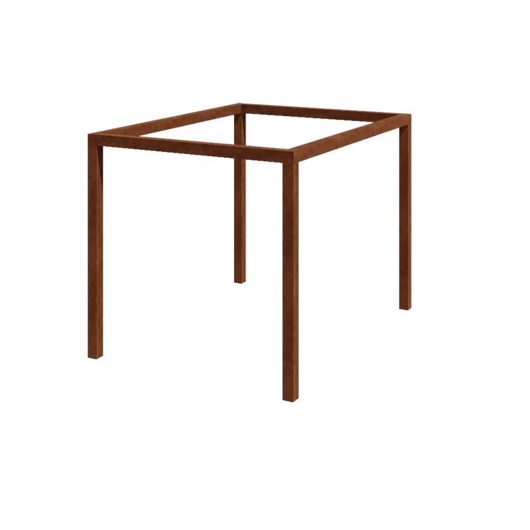 Pergola ze stali corten - Prostokątne - 324 x 250 x 230 cm - Bez bloczka betonowego