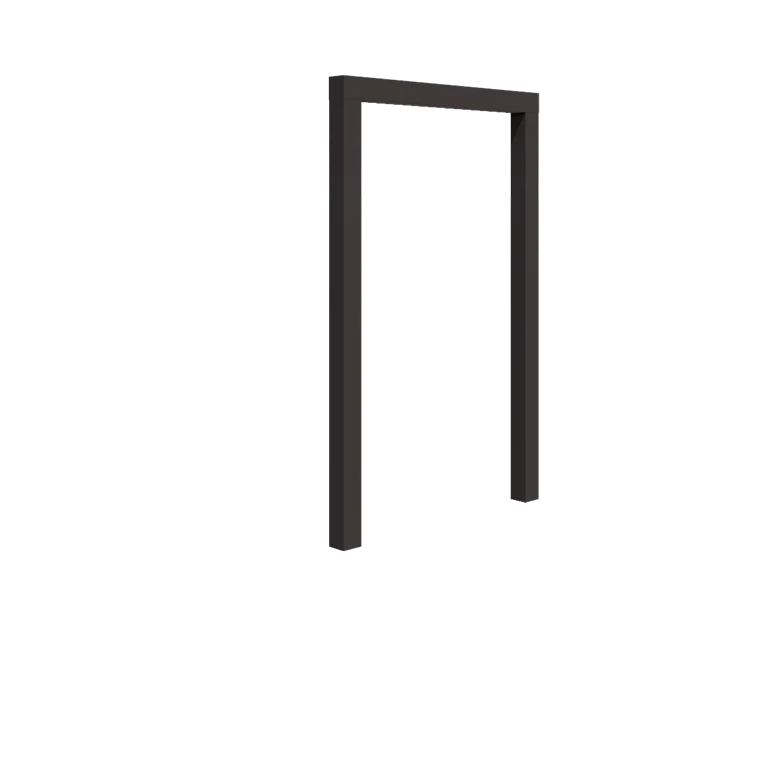 Stalowa pergola - Proste - 150 x 230 cm - Inny kolor RAL - Bez bloczka betonowego