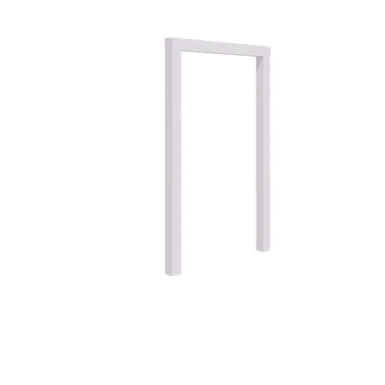 Stalowa pergola - Proste - 150 x 230 cm - RAL9010 matowy (biały) - Bez bloczka betonowego