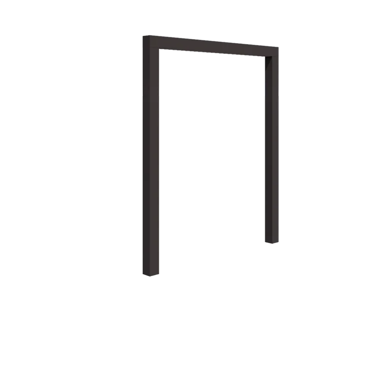 Stalowa pergola - Proste - 200 x 230 cm - Inny kolor RAL - Bez bloczka betonowego