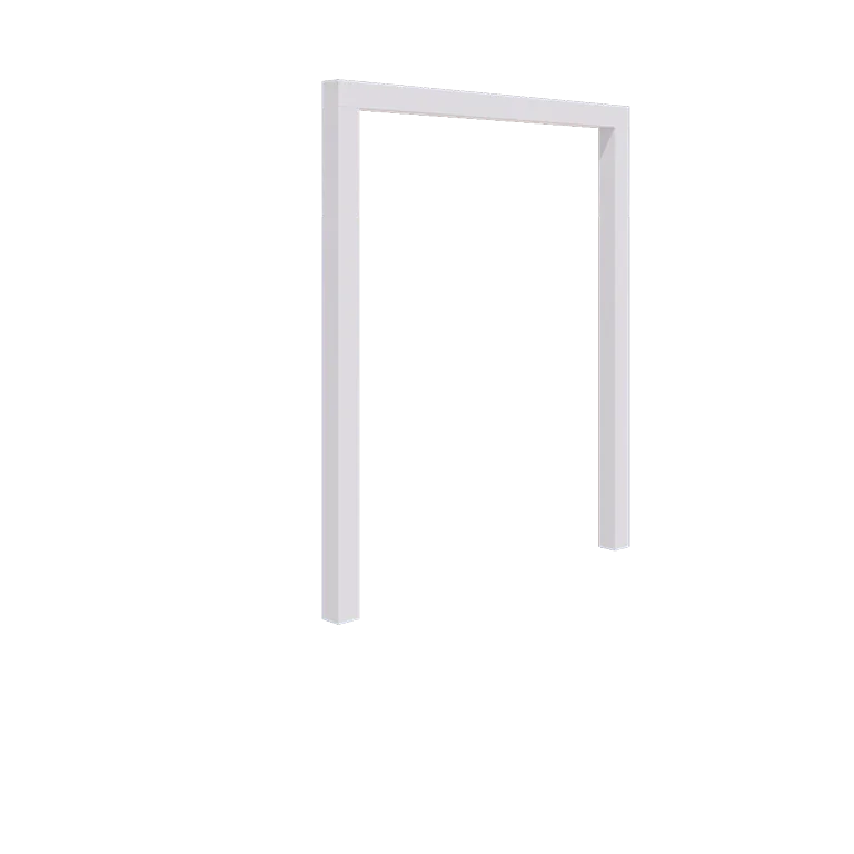 Stalowa pergola - Proste - 200 x 230 cm - RAL9010 matowy (biały) - Bez bloczka betonowego