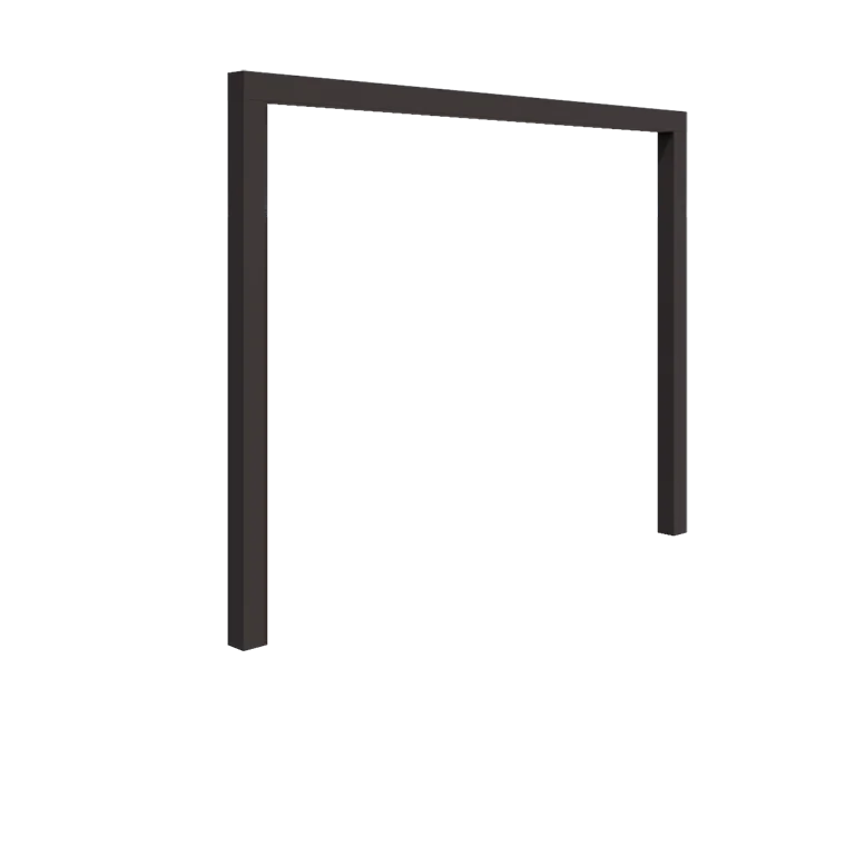 Stalowa pergola - Proste - 300 x 230 cm - Inny kolor RAL - Bez bloczka betonowego