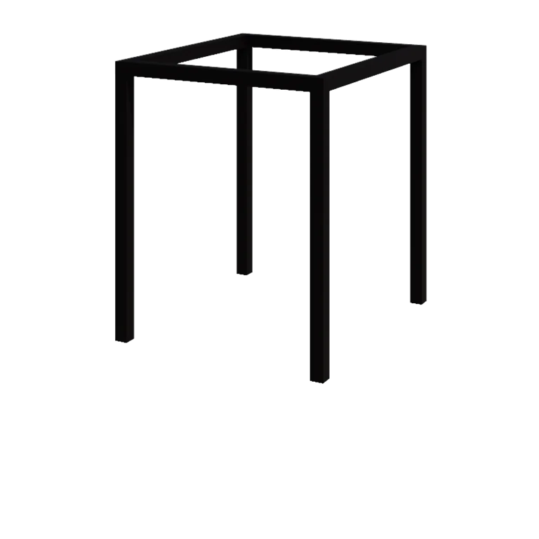 Stalowa pergola - Kwadratowe - 224 x 200 x 230 cm - RAL9005 matowy (czarny) - Bez bloczka betonowego