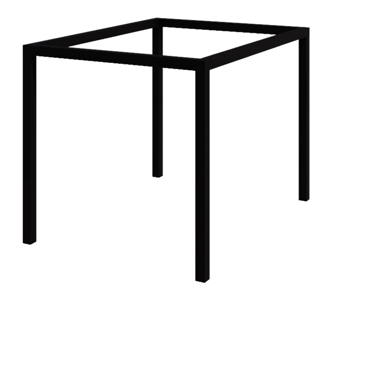 Stalowa pergola - Prostokątne - 324 x 250 x 230 cm - RAL9005 matowy (czarny) - Bez bloczka betonowego