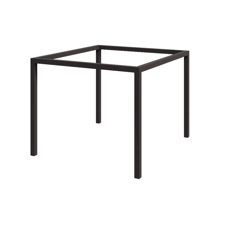 Stalowa pergola - Kwadratowe - 324 x 300 x 230cm - RAL7016 matowy (szary antracyt) - Bez bloczka betonowego