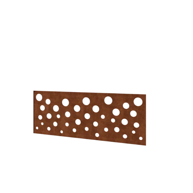 Ogrodzenie panelowe ze stali corten H - Panel B - 120 x 47,5 cm