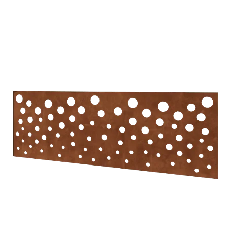 Ogrodzenie panelowe ze stali corten H - Panel B - 180 x 63,3 cm