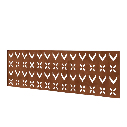 Ogrodzenie panelowe ze stali corten H - Panel V - 180 x 63,3 cm