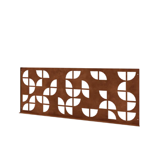 Ogrodzenie ozdobne ze stali corten G - Panel - 149 x 3 x 60 cm