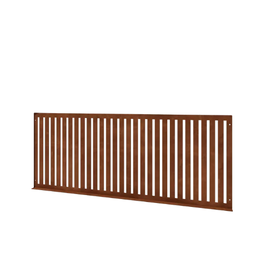 Ogrodzenie ozdobne ze stali corten S - Panel - 149 x 3 x 60 cm