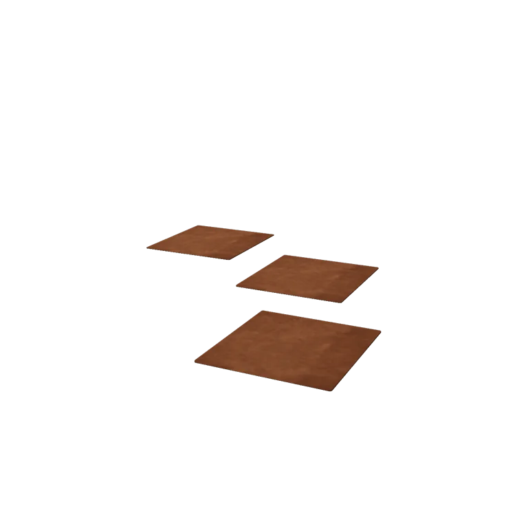 Płytka ogrodowa ze stali corten - Kwadratowe - 30 x 30 cm